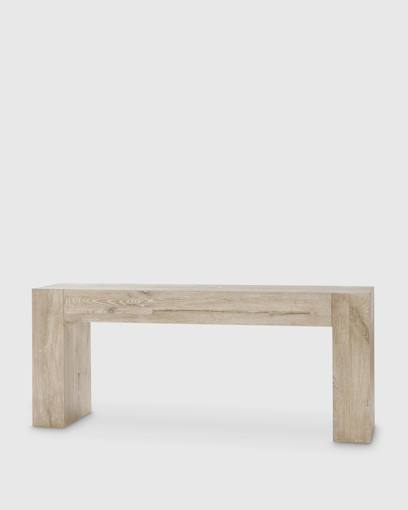 Reclaimed Oak Waterfall Console Table | Quince