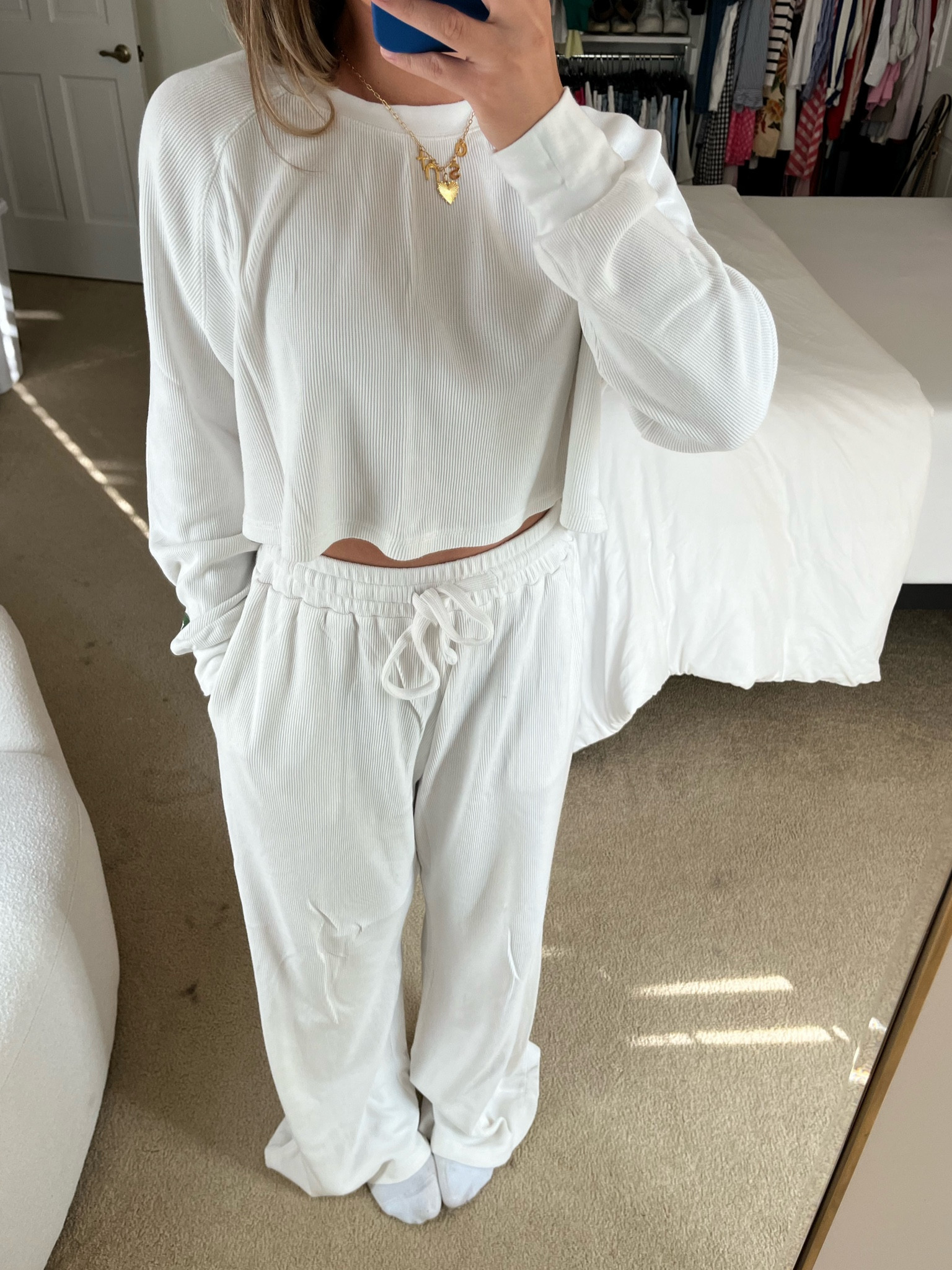 Color and pants are sold out but linking similar!