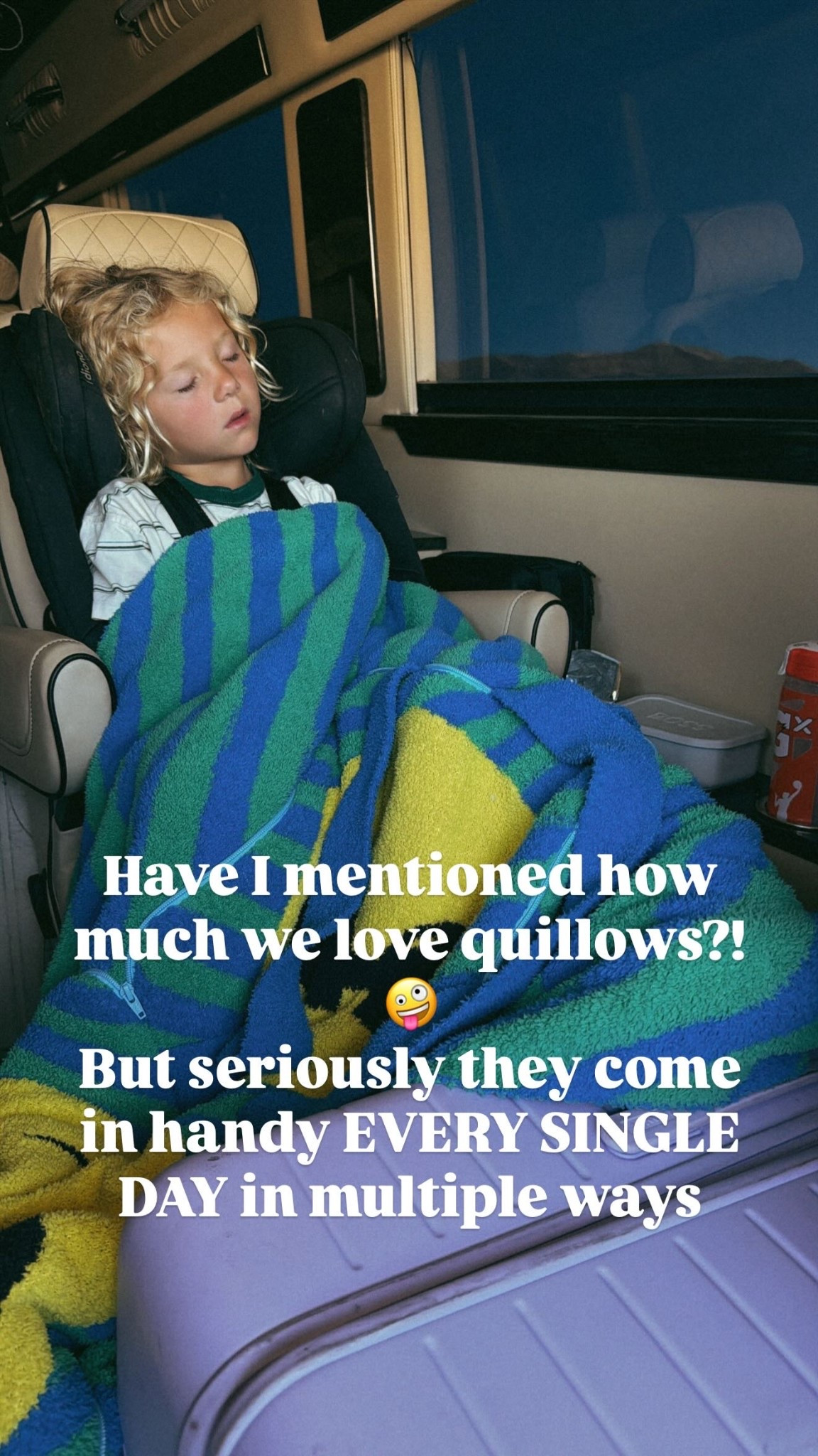 Have I mentioned how much we love quillows?! 🤪
But seriously they come in handy EVERY SINGLE DAY in multiple ways