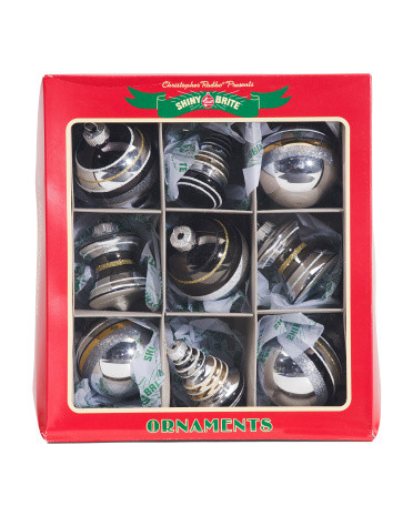 9pk 2.5in Round And Shaped Ornaments | TJ Maxx