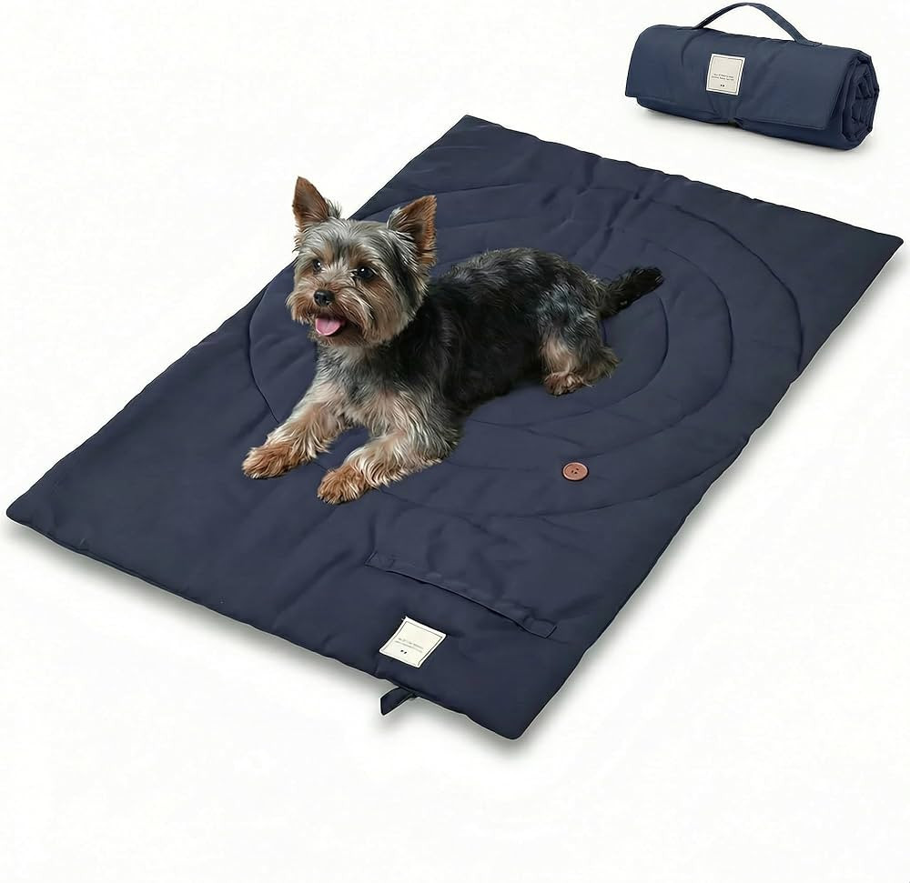 Travel Dog Bed | Camping Dog Bed | 37.4"x25.6" Waterproof Outdoor Dog Mat | Portable Place Mat fo... | Amazon (US)