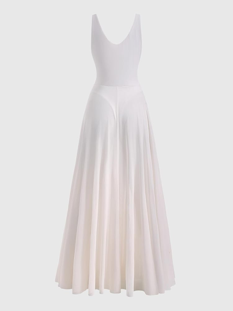 Women's Elegant Deep V Neck Mesh Dress Formal Sleeveless Sheer Maxi Prom Cocktail Dresses | Amazon (US)
