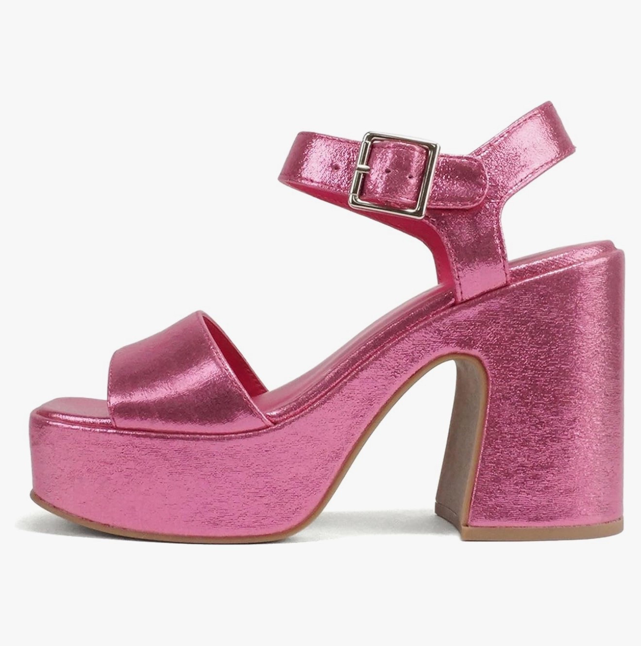 Pink heels, metallic heels, metallic shoes, shiny heels, platform heels, summer fashion, spring fashion, open toe heels, wedding guest, wedding shoes, pink shoes, pink sandals 

#LTKFindsUnder100 #LTKShoeCrush #LTKStyleTip