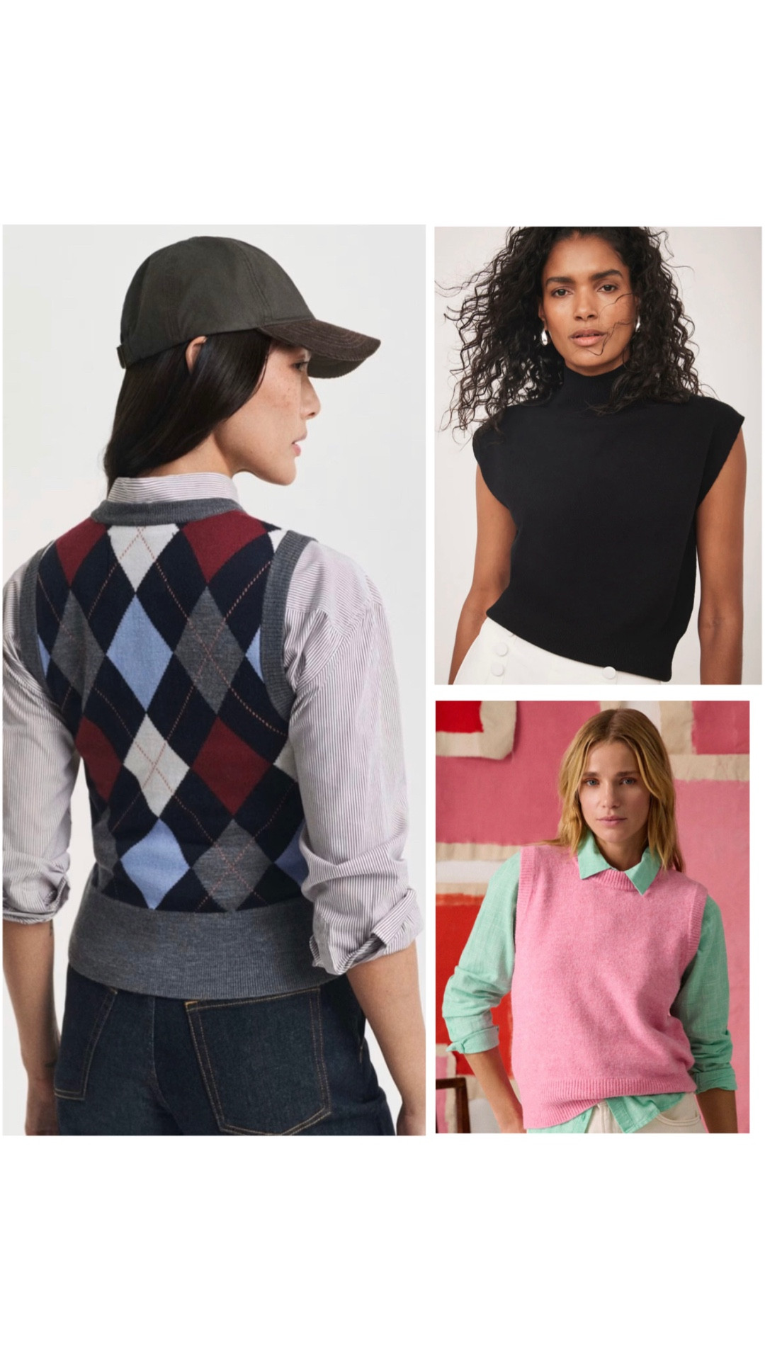 Here is a lovely selection of sleeveless knits to layer over blouses, tees and shirts into the Spring!

#LTKstyletip #LTKuk #LTKspring