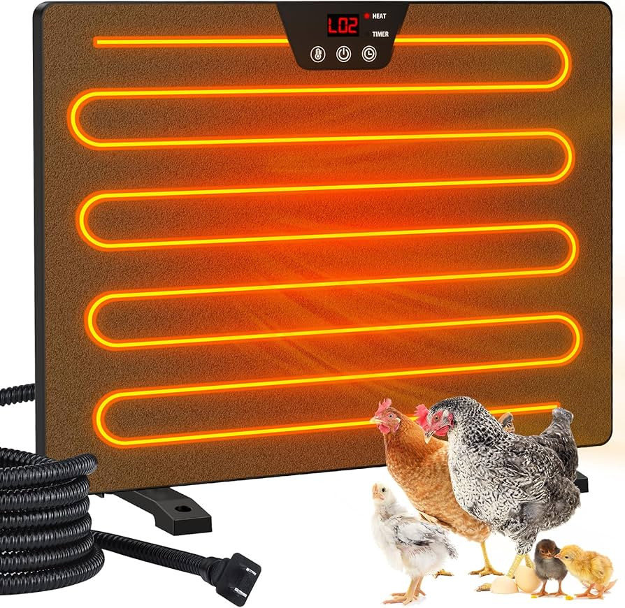 Keten Chicken Coop Heater, 100/200 Watts Radiant Heat Energy Efficient Design, 3 Ways to Use, Saf... | Amazon (US)