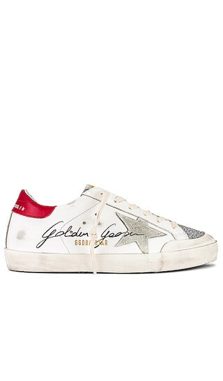 Super-Star Sneaker in White, Ice, Silver, & Red | Revolve Clothing (Global)