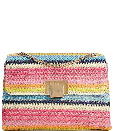 Dune London Bondi Raffia Multi Colored Mini Crossbody Bag - Multi | Dillard's
