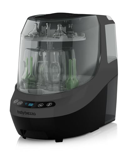 Baby Brezza Bottle Washer Pro - Baby Bottle Washer, Sterilizer + Dryer - All in One Machine Cleans Baby Essentials, Bottles + Pump Parts – Appliance Replaces Bottle Brushes & Drying Racks, Charcoal | Amazon (US)
