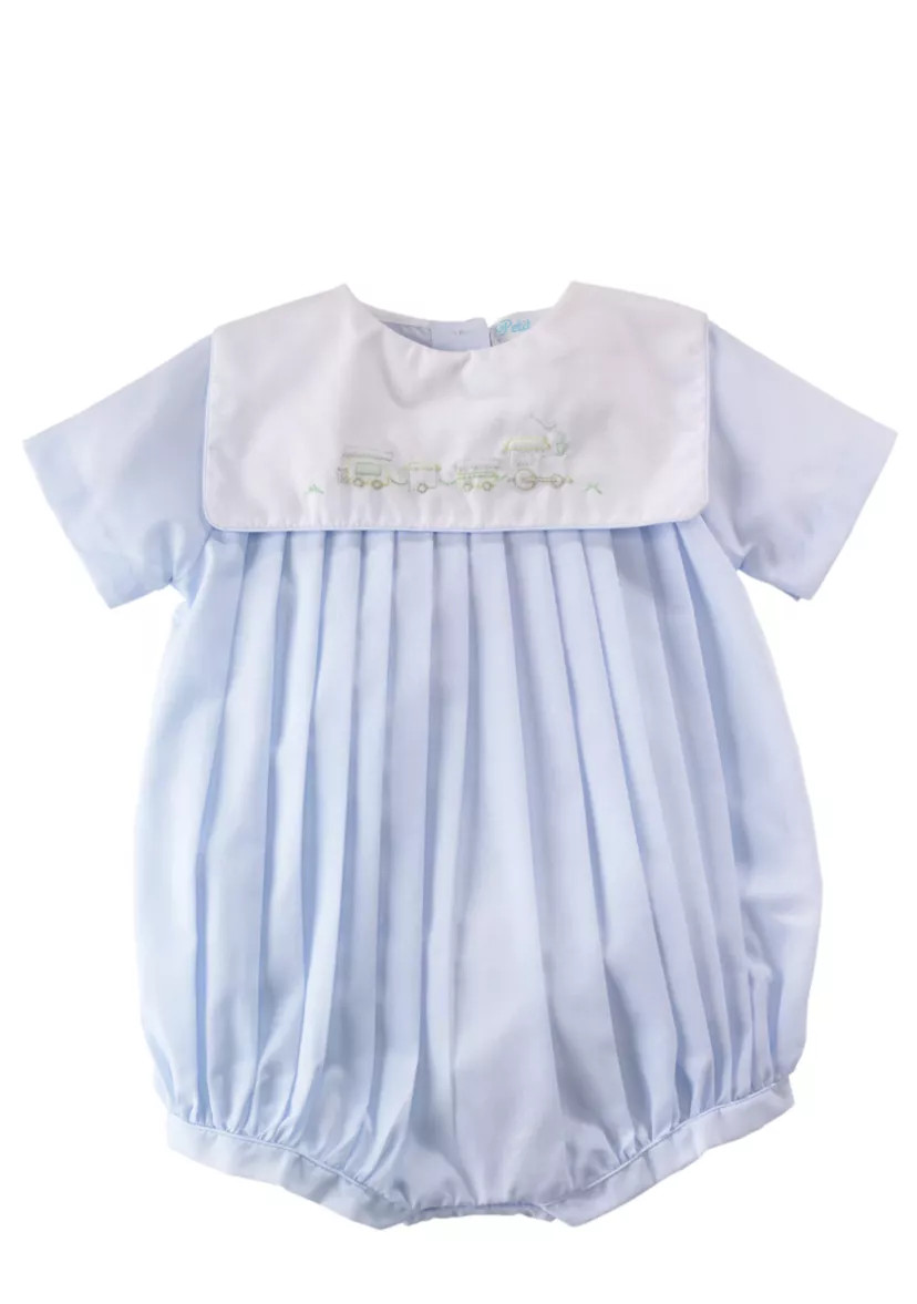 Pleated Bubble Romper - Newborn | Belk
