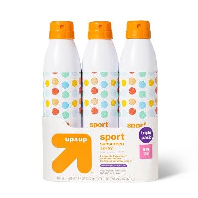 Sport Sunscreen Spray Triple Pack - SPF 30 - 21.9oz - up & up™ | Target