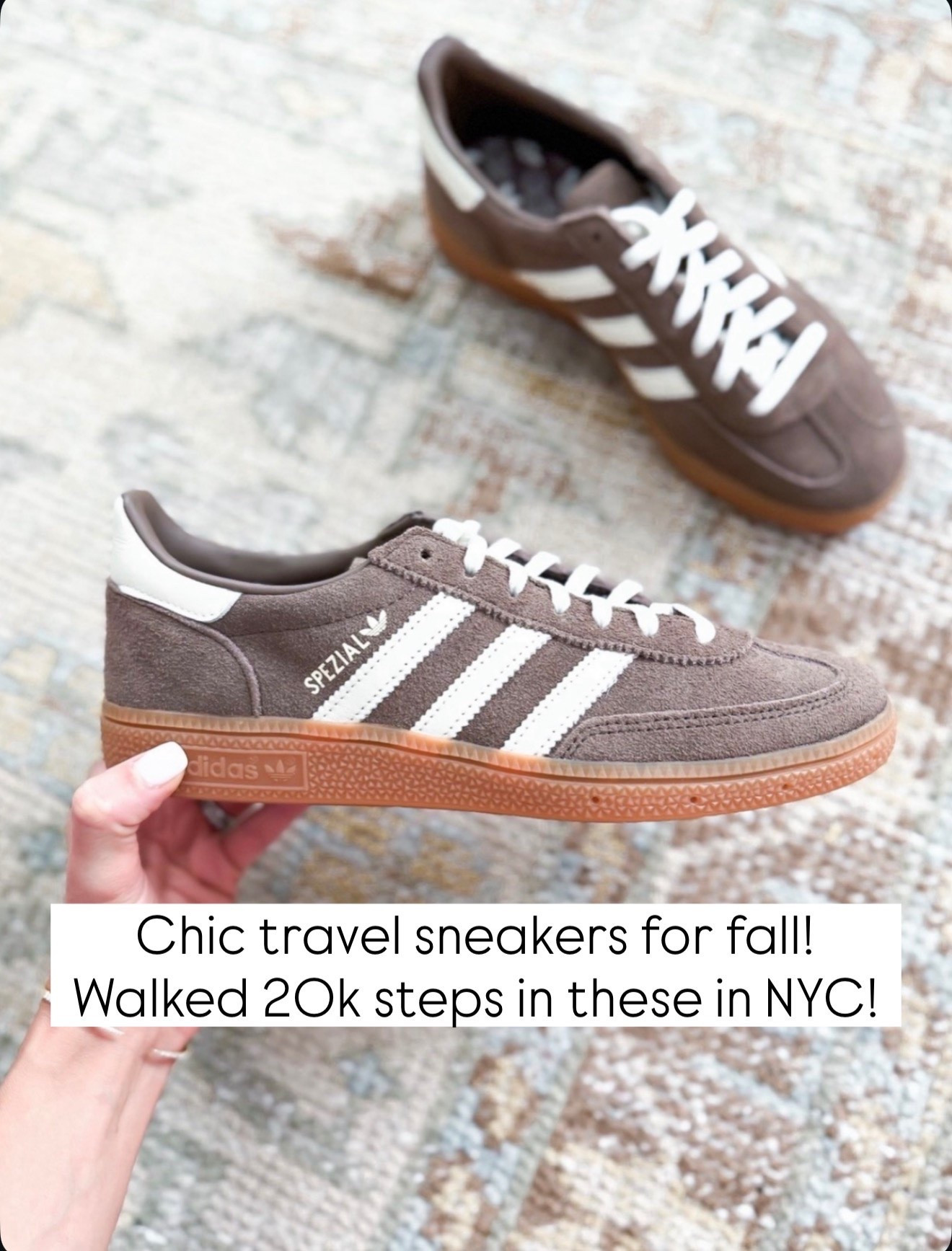 12 things that altered my brain chemistry! I love these brown adidas! Runs a smidge big and I sized down half a size! Adidas Spezial in Earth Strata. Travel shoes. Travel sneakers. Fall shoes. Fall sneakers. Summer shoes. Summer sneakers. 

#LTKmorningroutine #LTKTravel #LTKBeauty
