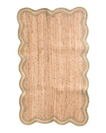 3x5 Scallop Jute Accent Rug | TJ Maxx