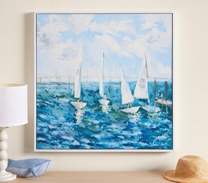 Jordan Connelly Sailing Waters Framed Wall Art | Pottery Barn Kids