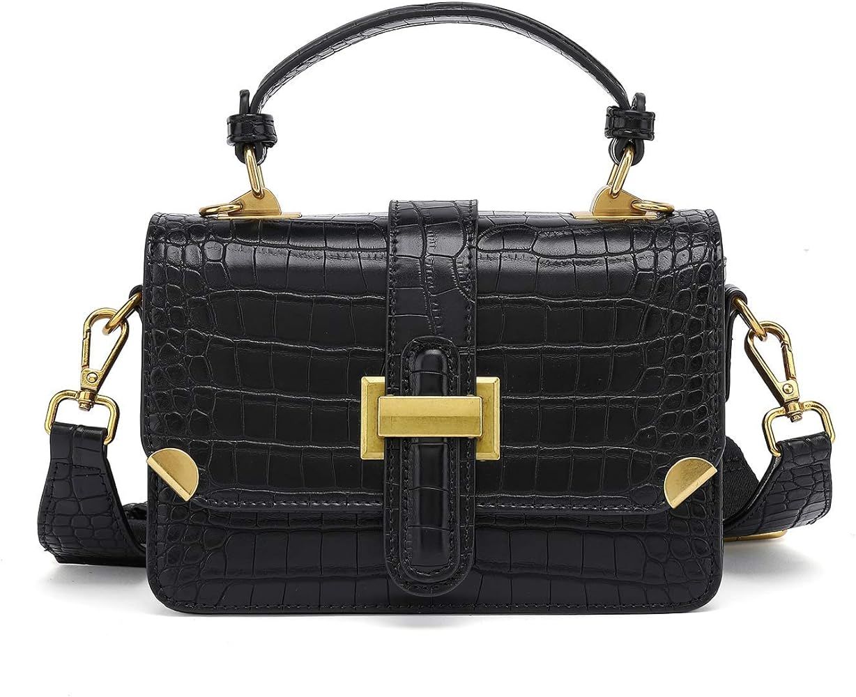 LL LOPPOP Women's Small Classy Crossbody Purse Top Handle Handbags Leather Satchel Bags for Women | Amazon (US)