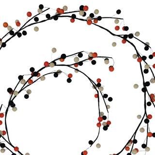 Cream, Black & Dark Orange Berry Coiled Garland by Ashland® | Michaels Stores