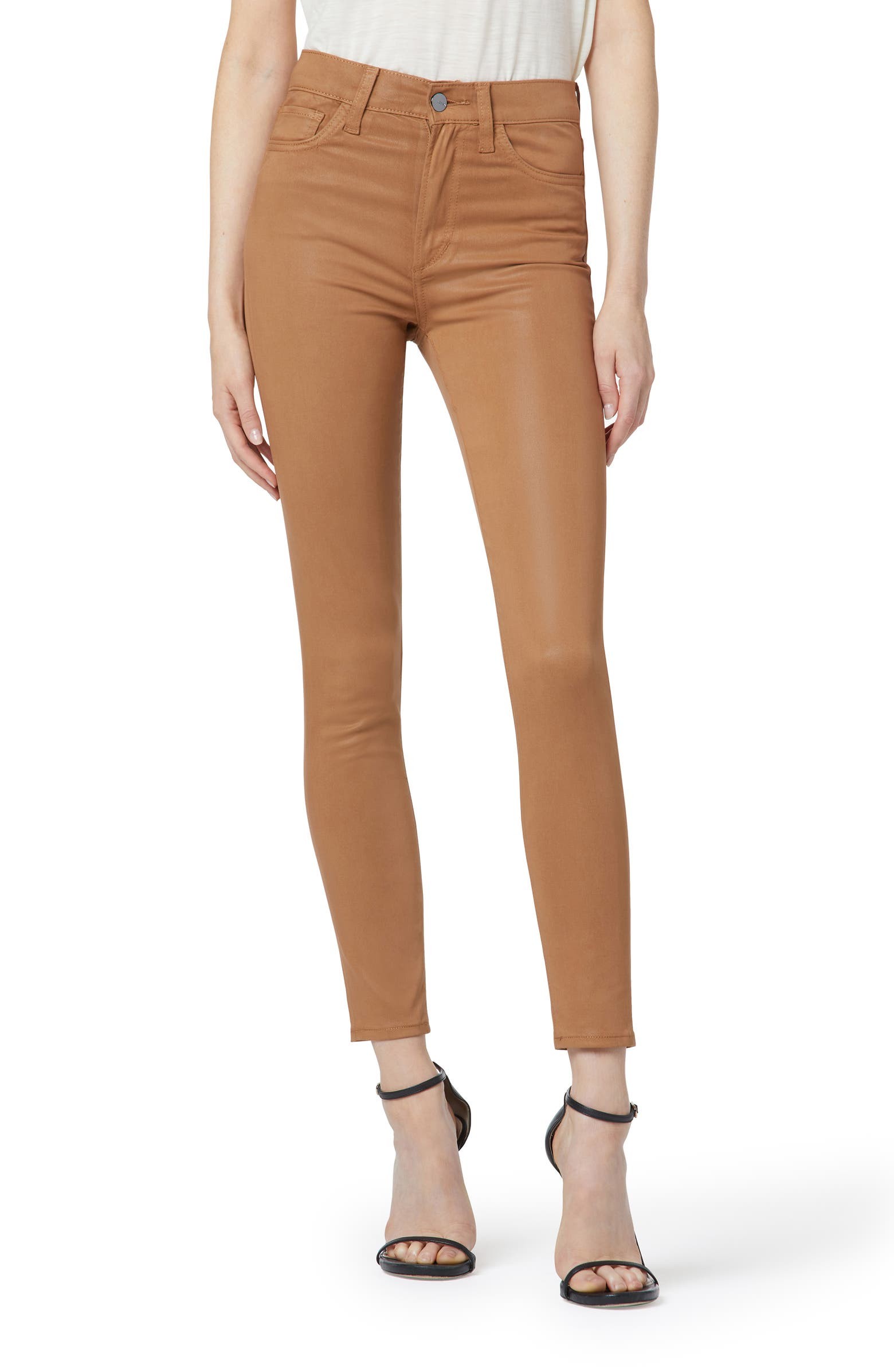 The Charlie High Waist Coated Ankle Skinny Jeans | Nordstrom