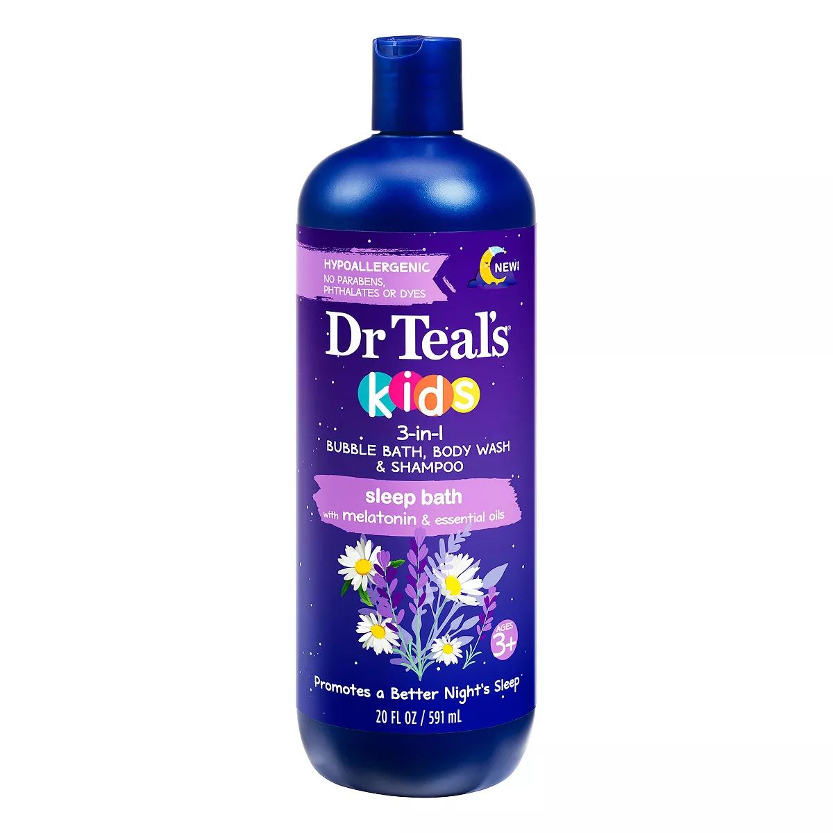 Dr Teal's Kids Melatonin 3-in-1 Hair and Body Wash - Lavender - 20 fl oz | Target