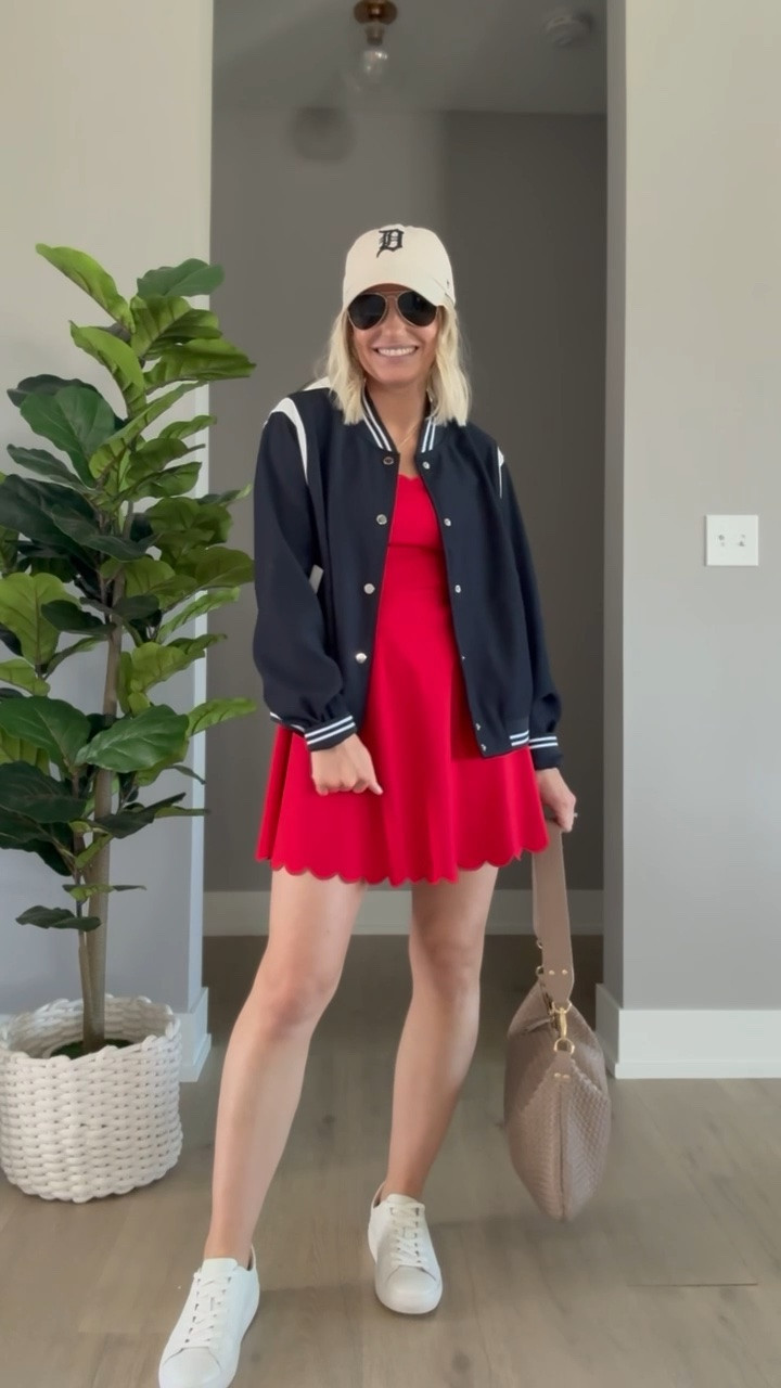 Memorial Day outfit with an athleisure dress.

#LTKOver40 #LTKSeasonal #LTKPetite