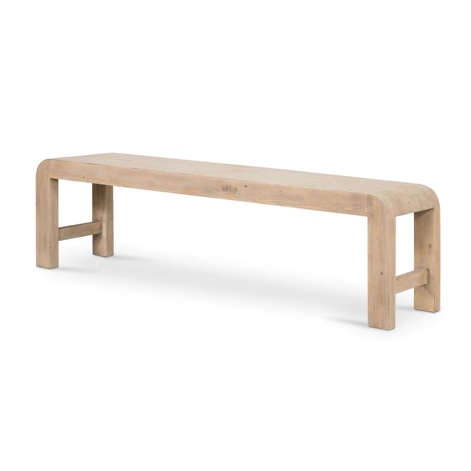 Everson Dining Bench - Scrubbed Teak | France and Son