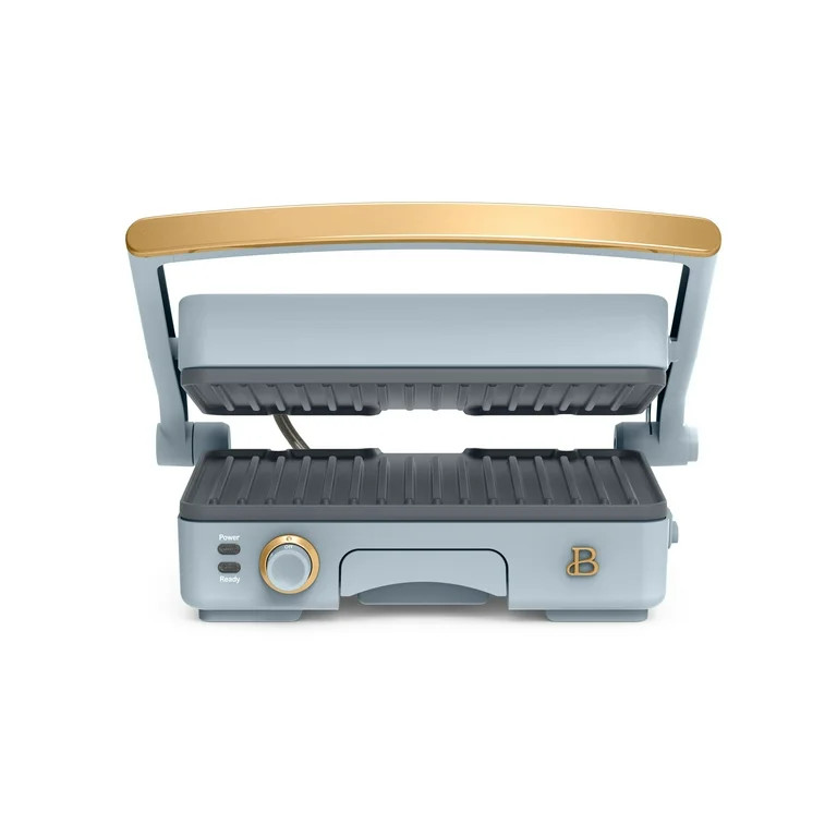 Beautiful 2-in-1 Panini Press & Grill with Detachable Plates, Cornflower Blue by Drew Barrymore | Walmart (US)