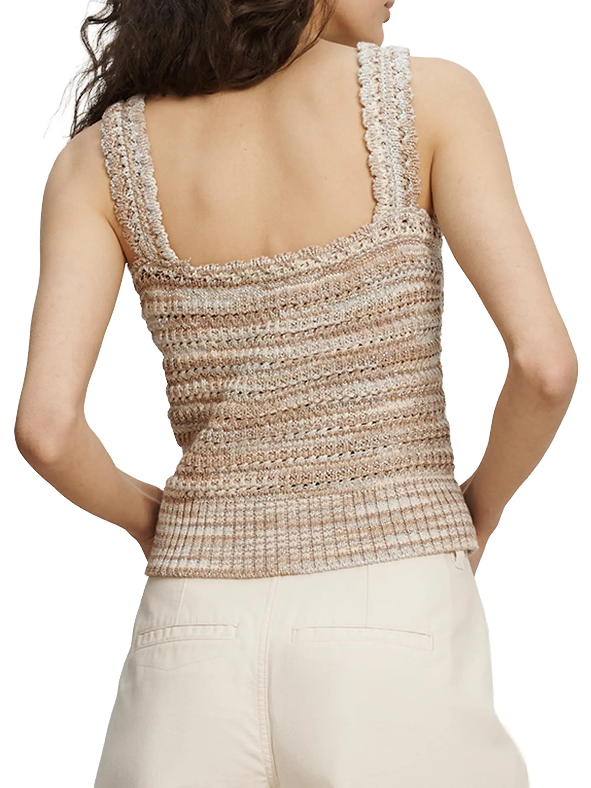 Veronica Beard Selwyn Metallic Knit Tank | Saks Fifth Avenue | Saks Fifth Avenue