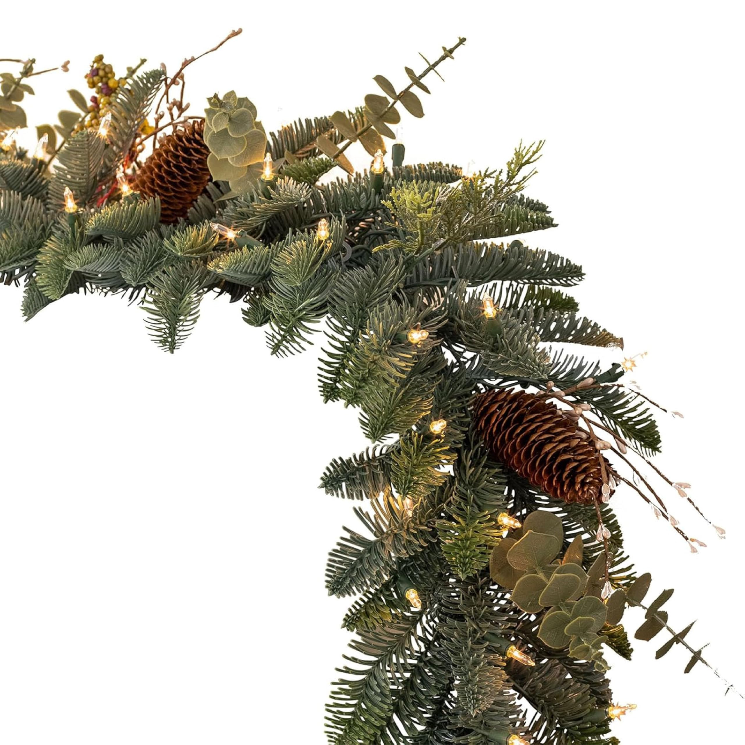 Balsam Hill 6ft Mountain Meadow Christmas Garland - Premium True Needle Greenery Garland with Nat... | Amazon (US)