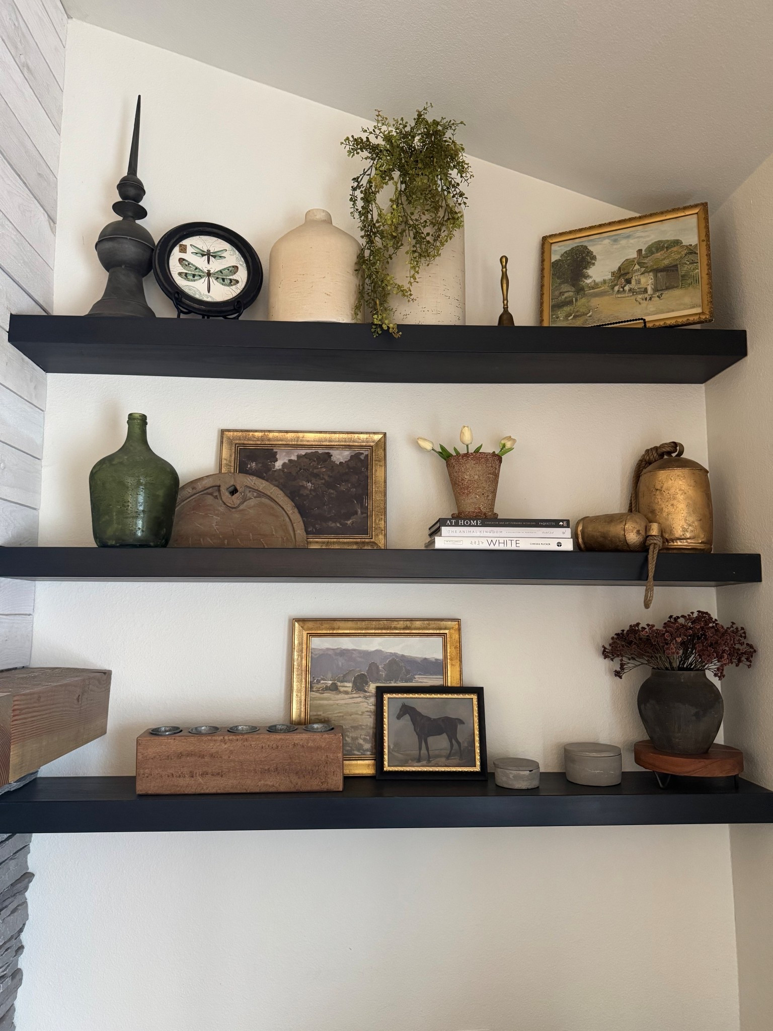 Shelf decor, shelf styling, home decor, vintage inspired decor 

#LTKHome