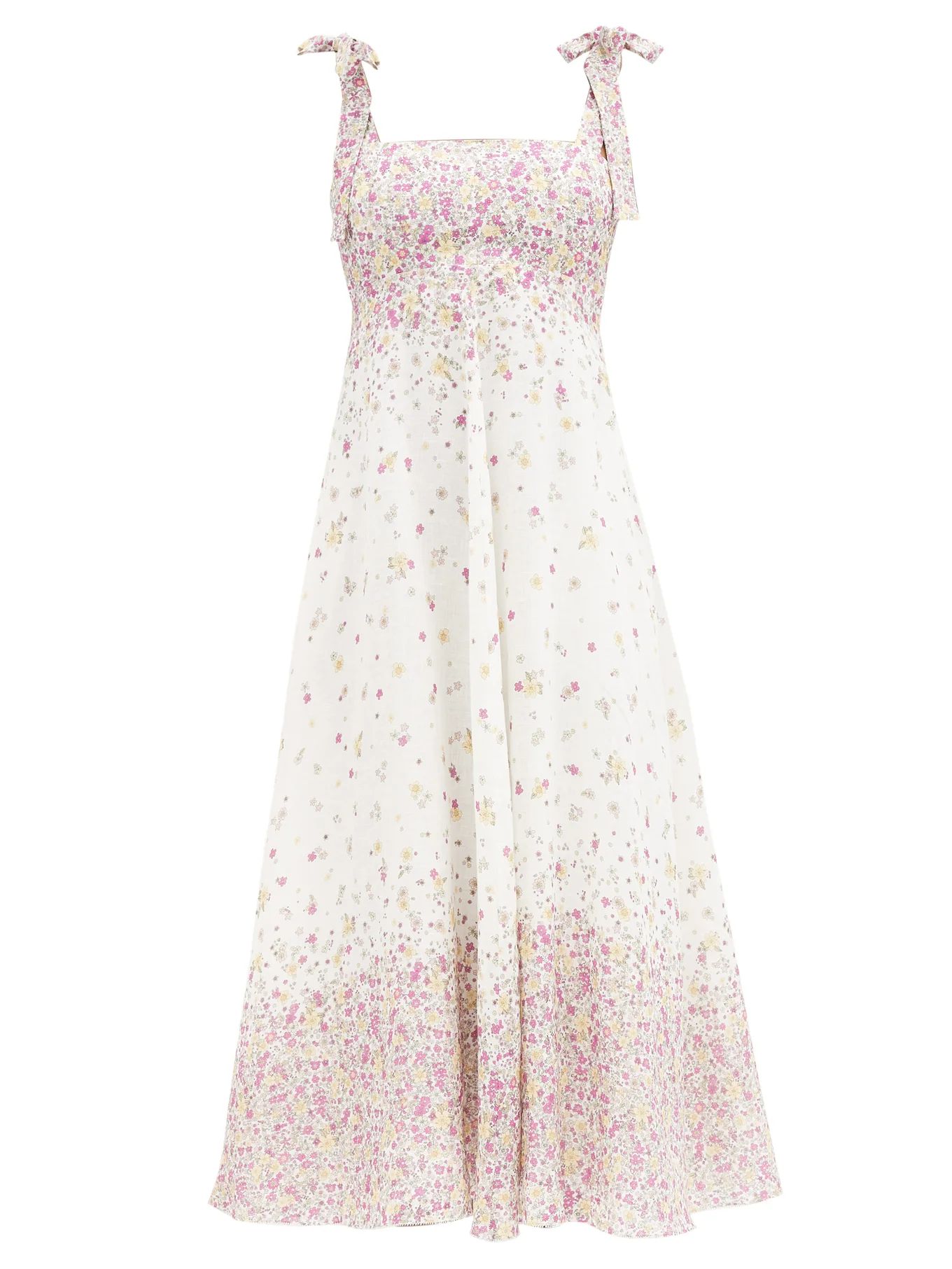 Carnaby floral-print linen midi dress | Zimmermann | Matches (US)