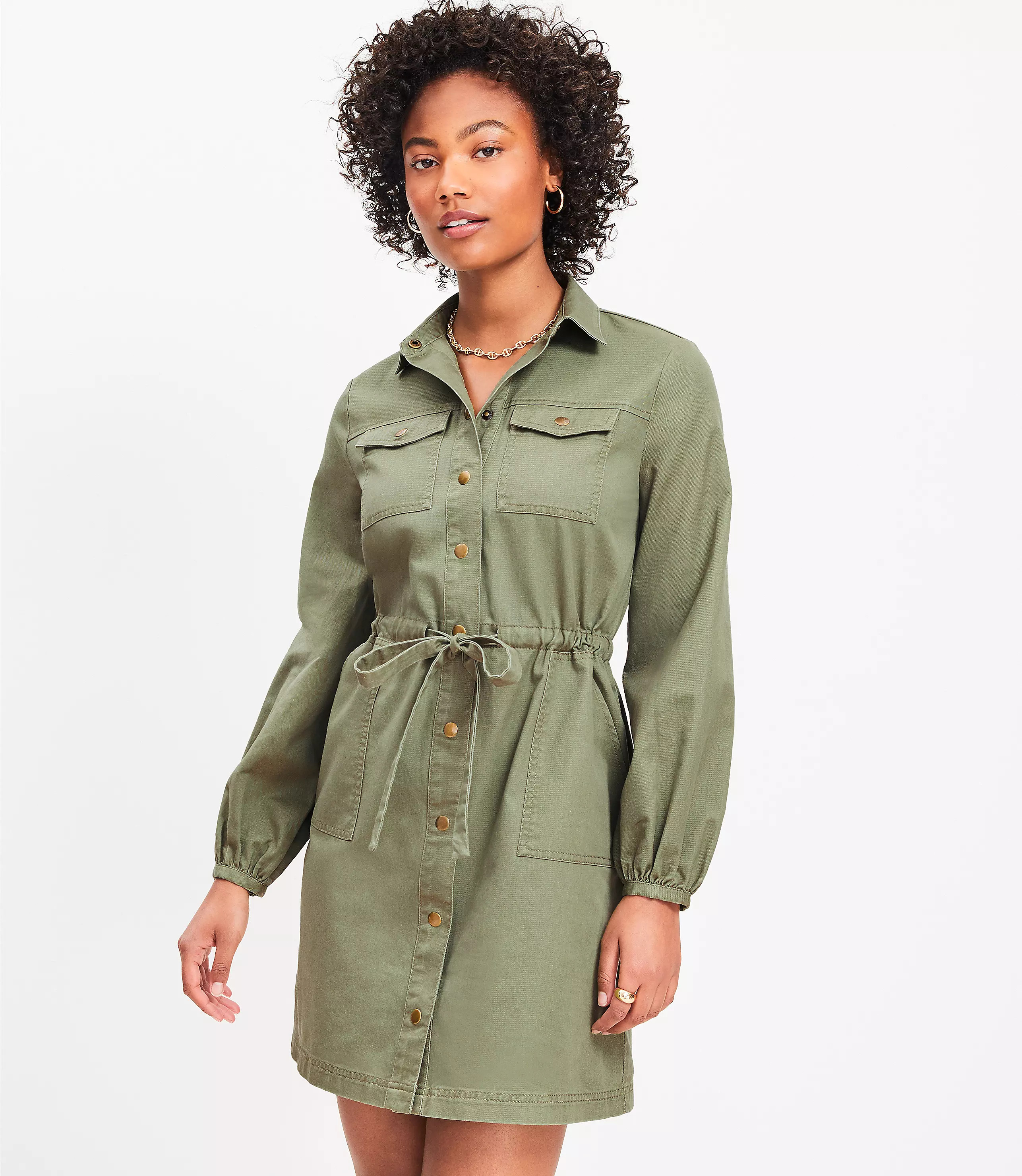 Tall Button Pocket Shirtdress | LOFT