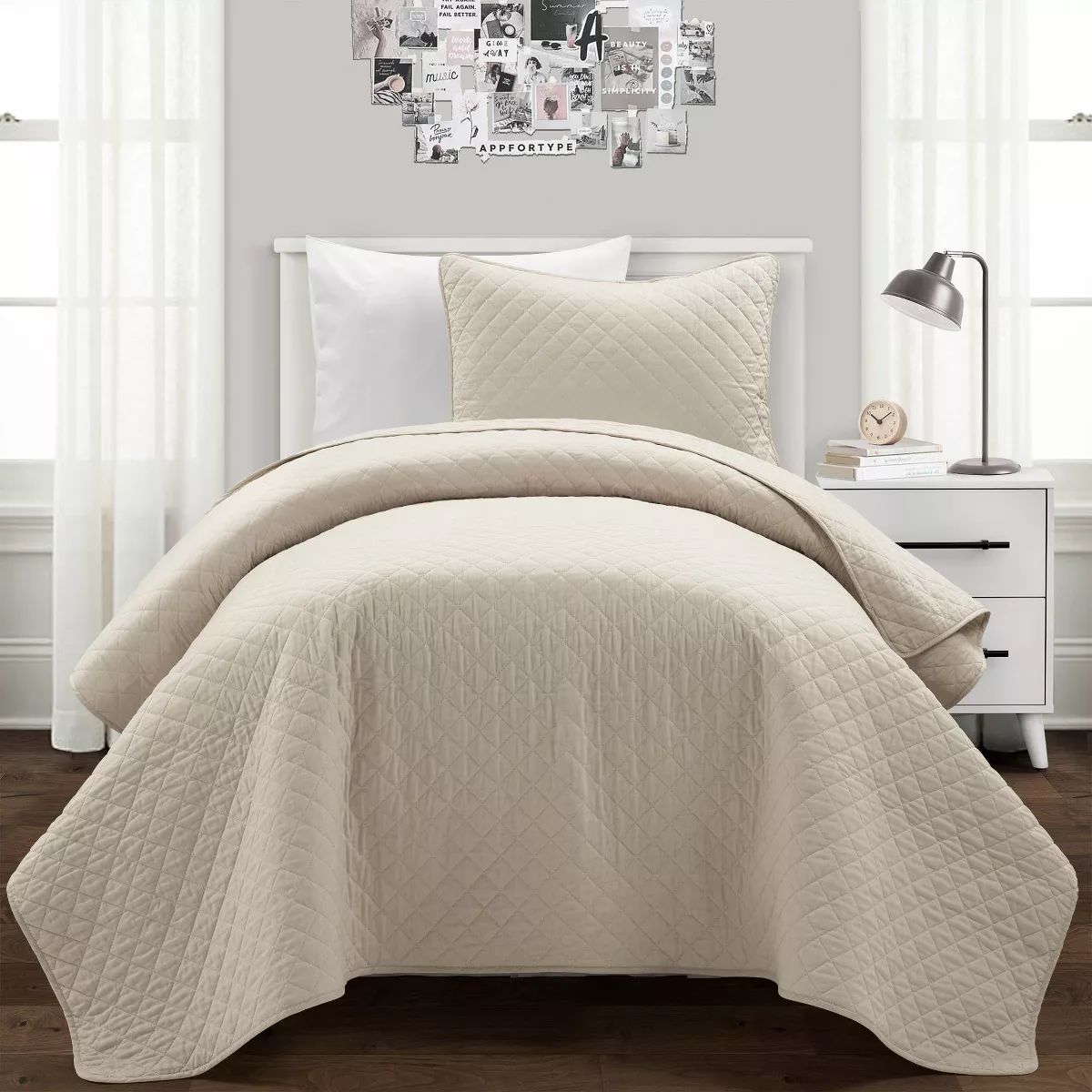 Lush Décor Ava Diamond Oversized Cotton Quilt Set | Target