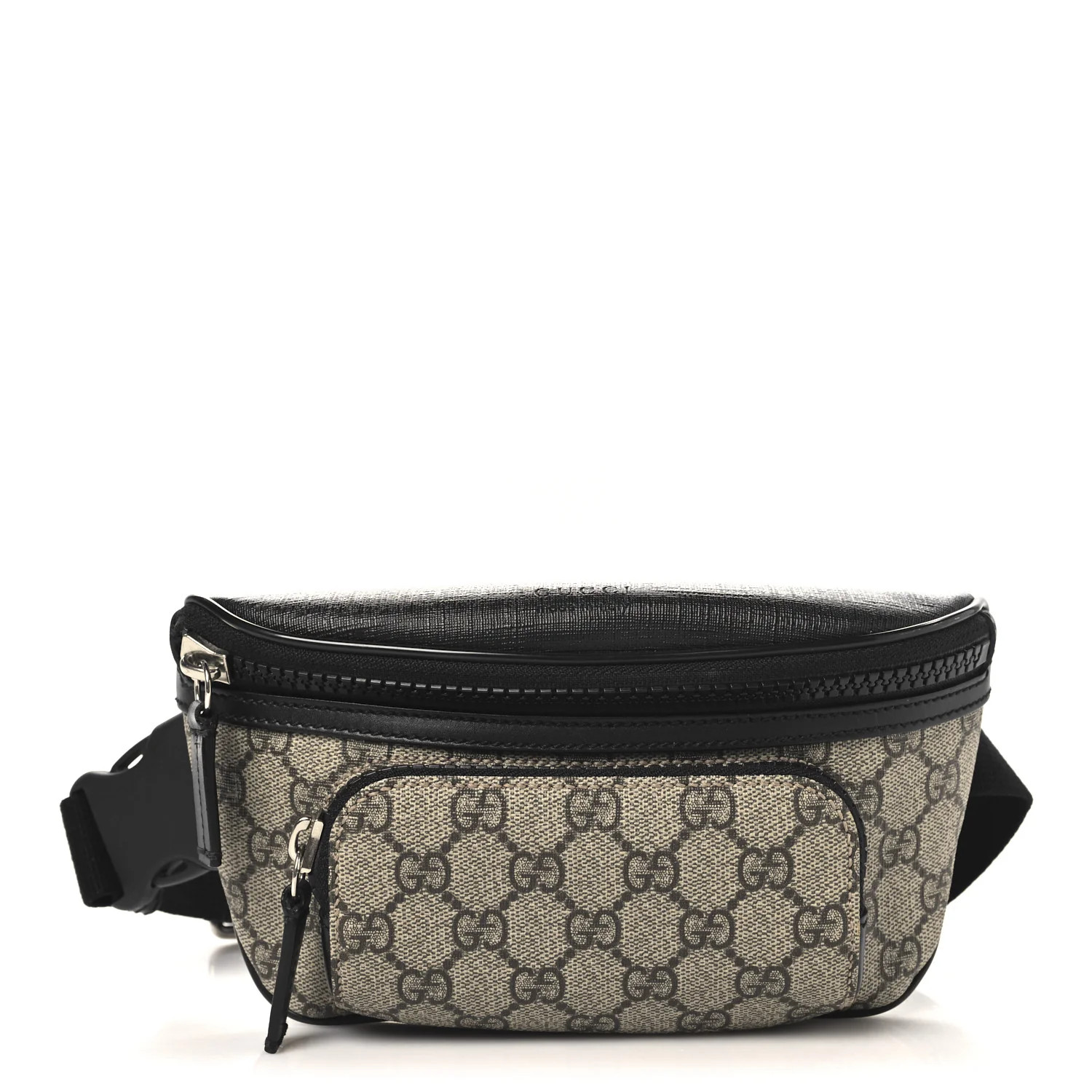 GG Supreme Monogram Belt Bag Black | FASHIONPHILE (US)