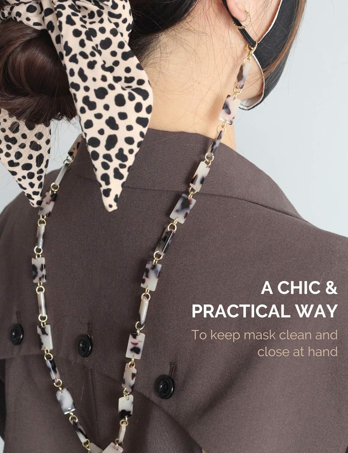 Heesch Mask Chain Tortoise Eyeglass Holder Lanyard around Neck for Women Girls, Cute Resin Sungla... | Amazon (US)