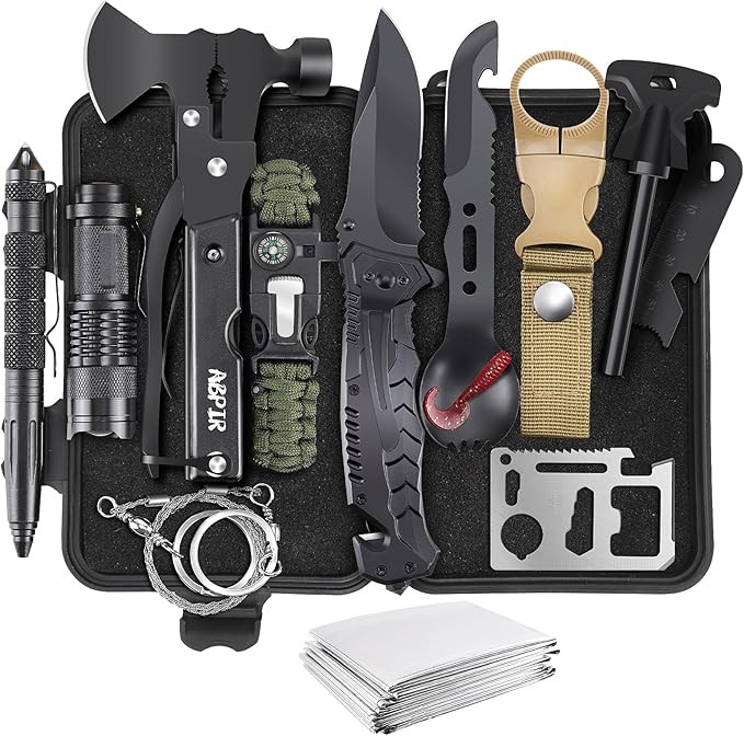 Gifts for Men Dad Husband Boyfriend Him, Survival Kits, Survival Gear Camping Essentials Cool Gad... | Amazon (US)