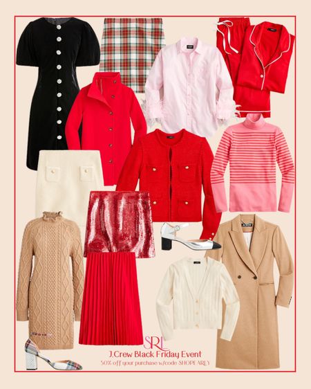 my top picks for J.Crew’s Black Friday Sale week! use code SHOPEARLY for 50% off. always my fave festive outfits!! 

#LTKHoliday #LTKCyberweek #LTKcurves