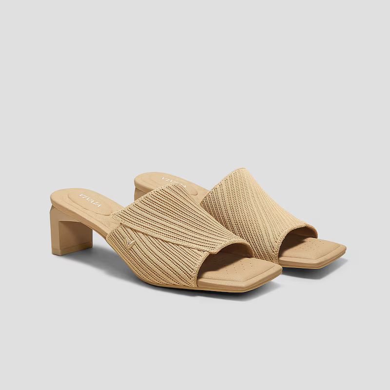 Square-Toe Block Heel Sandals (Jade Pro) | VIVAIA