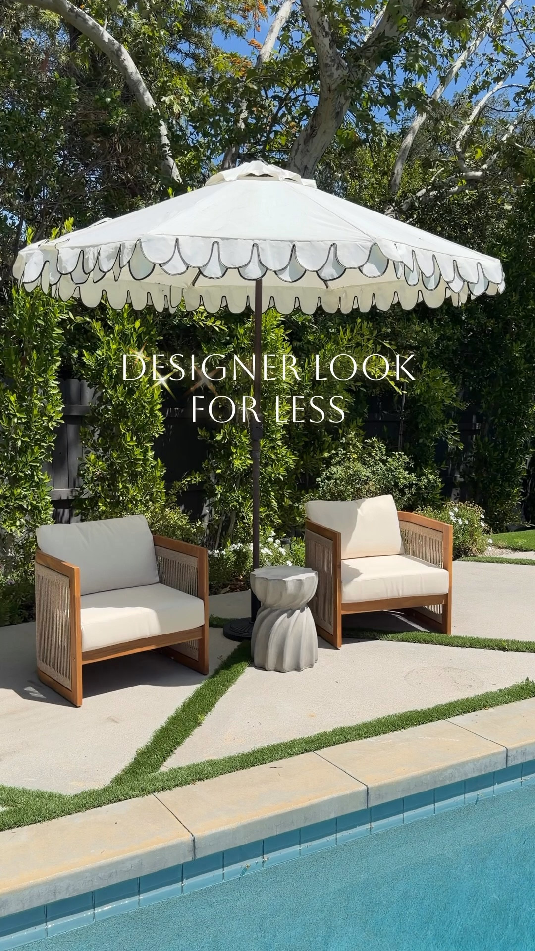 I cannot believe it’s almost summer! Outdoor entertaining season has already started in LA and I spruced up our poolside with these gorgeous chairs! The design in SO stunning and looks so Designer, for a fraction of the cost! Gorgeous wood tone and amazing quality! I always find the best Designer looks for less on Wayfair!

#WayfairPartner, #wishyouwerehere, #outdoor, #Wayfair, @wayfair