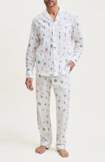 Cambridge 12 Days of Christmas Cotton Twill Pajamas | Nordstrom