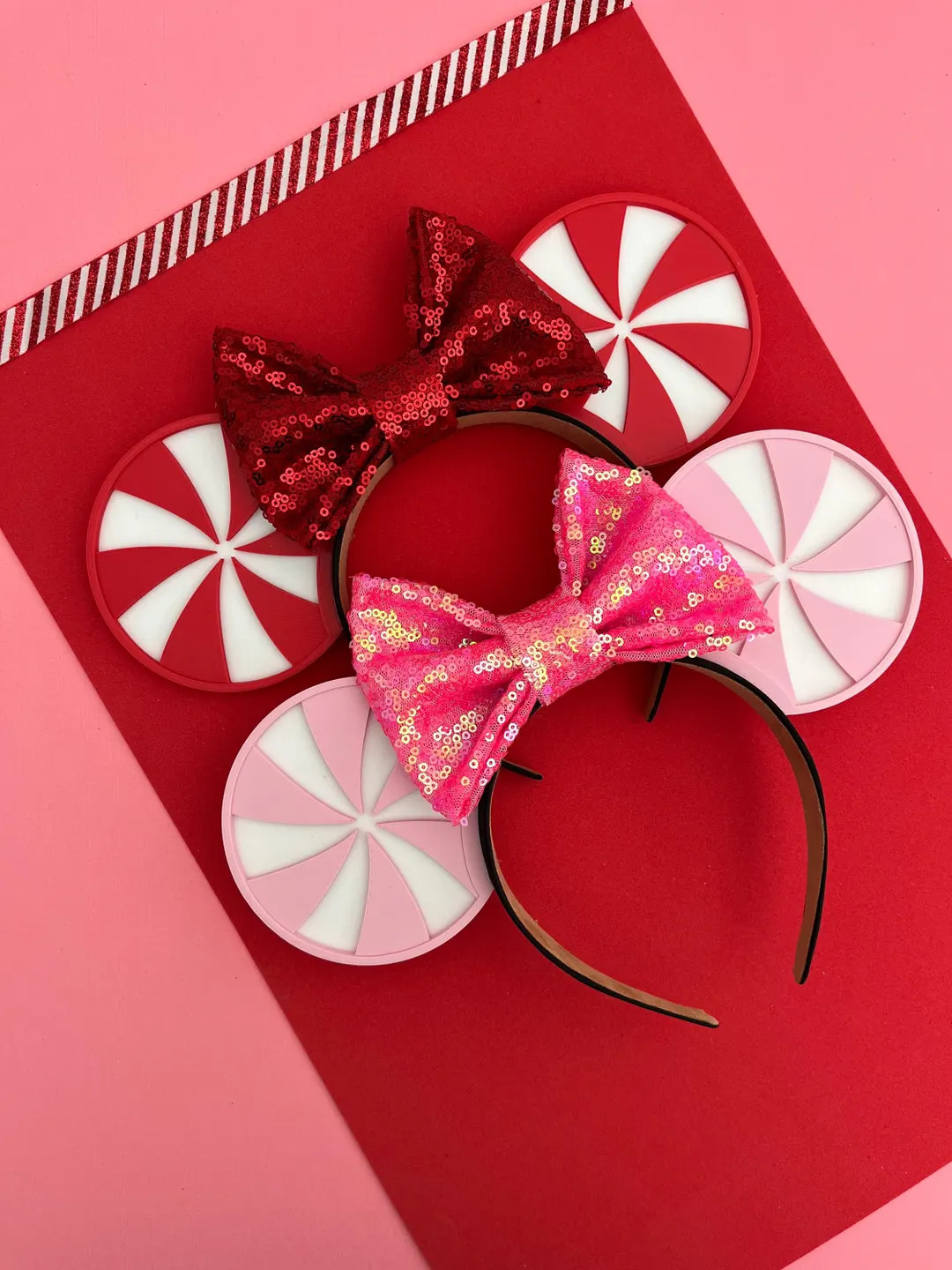 Peppermint Holiday Ears - Etsy | Etsy (US)