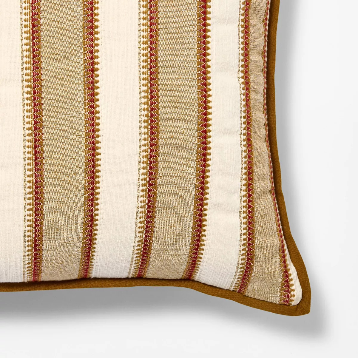 Burgundy olive and cream vertical stripe pillow - 20x20 - Threshold designed with Studio McGee | Target