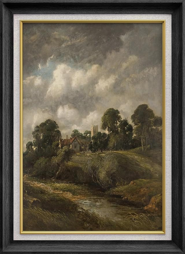 SIGNWIN Premium Frame Art The Glebe Farm by Artist John Constable Classical Historical Illustrati... | Amazon (US)