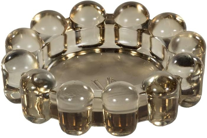 Home Collection Original Smoky Glass Large Bubble Candle Dish | Amazon (US)