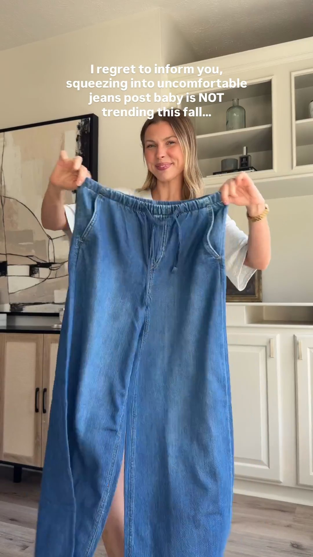 Ways to style these pull on denim for fall | Wearing S in denim and all tops!

#LTKgrwm #LTKootd #LTKmomlife