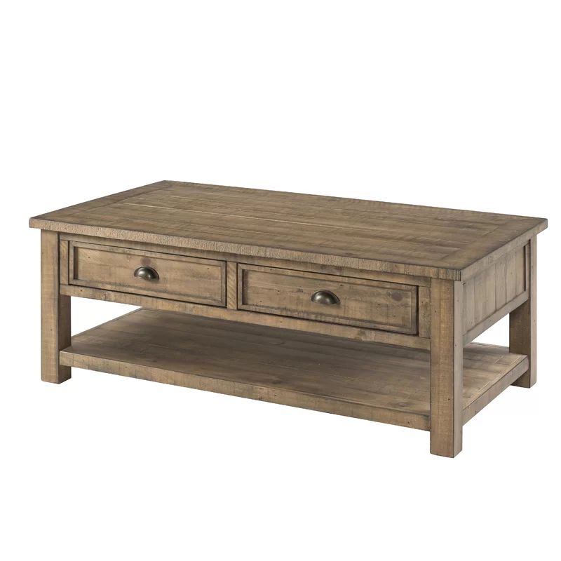 Kepler Solid Wood Coffee Table with Storage | Wayfair North America