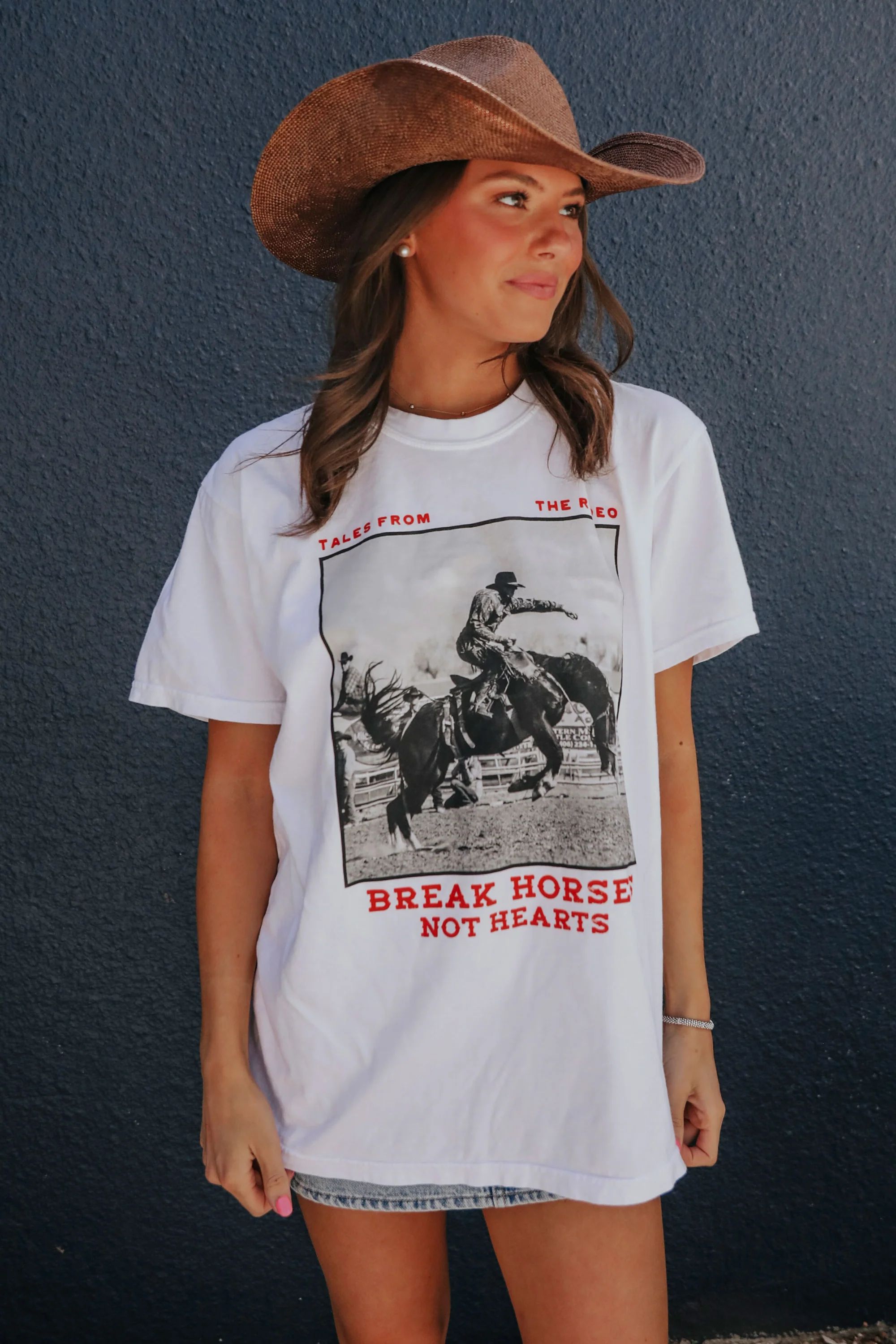 charlie southern: break horses not hearts t shirt | RIFFRAFF