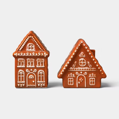 Christmas Gingerbread House Stoneware Pepper and Salt Shaker - Wondershop™ | Target