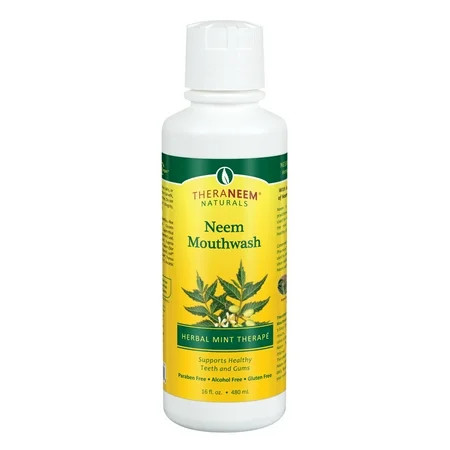 TheraNeem Neem Mouthwash, Herbal Mint Freshens Breath, Supports Healthy Gums and Teeth, Vegan, Great | Walmart (US)