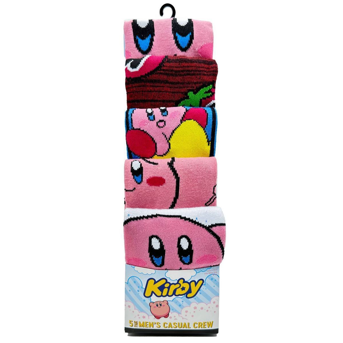 Kirby 5pk Crew Sock Bundle | Target