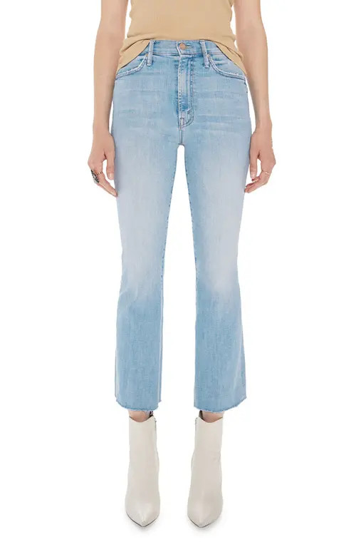 MOTHER The Hustler Frayed Ankle Jeans in Crossroads at Nordstrom, Size 31 | Nordstrom