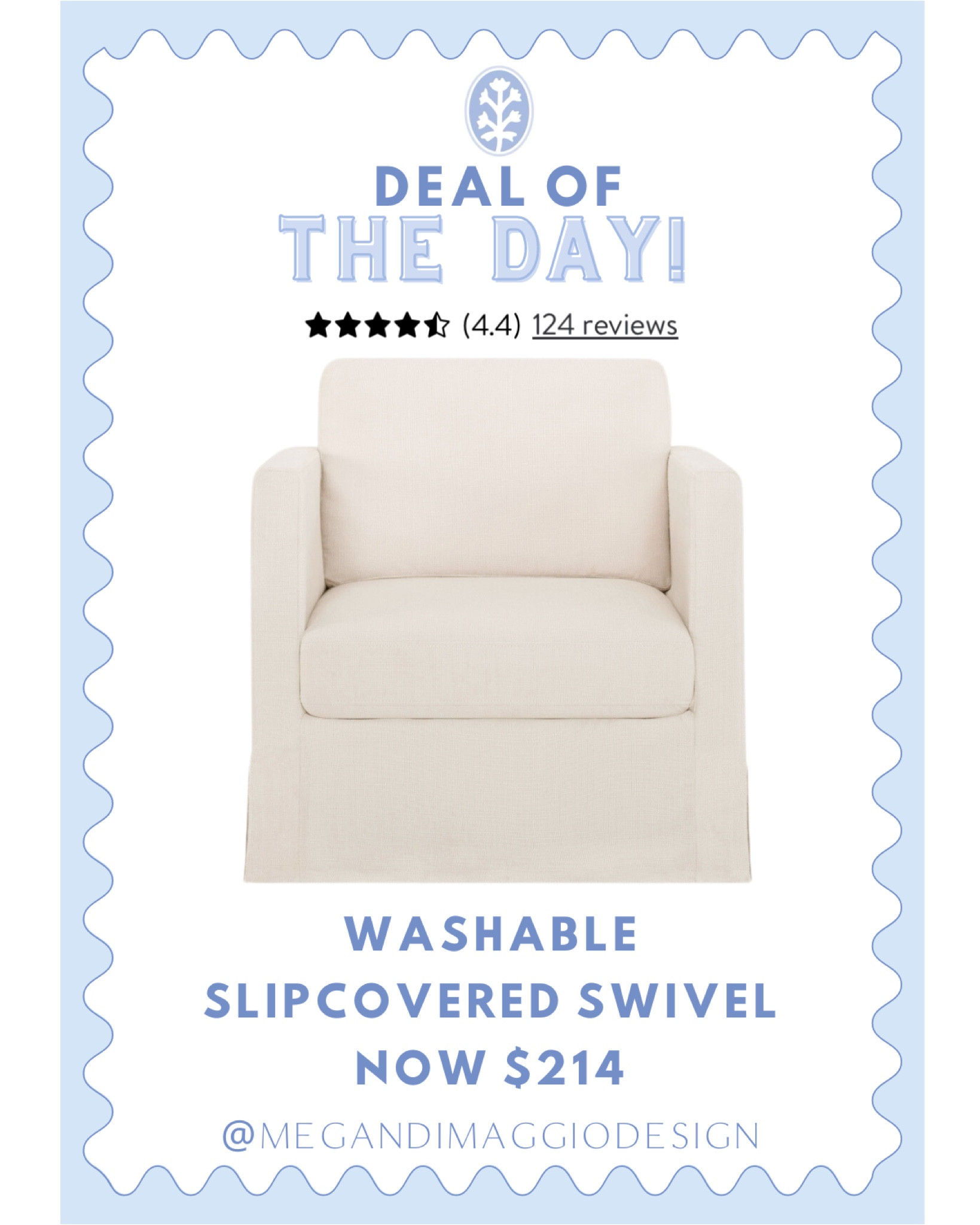 High sell out risk!! Cannot believe this highly rated fully functioning washable slipcovered swivel chair is now marked down to $214!! 🤯🙌🏻 perfect for families with kids and/or pets! Would also be great for a rental property!

#LTKSaleAlert #LTKFamily #LTKHome