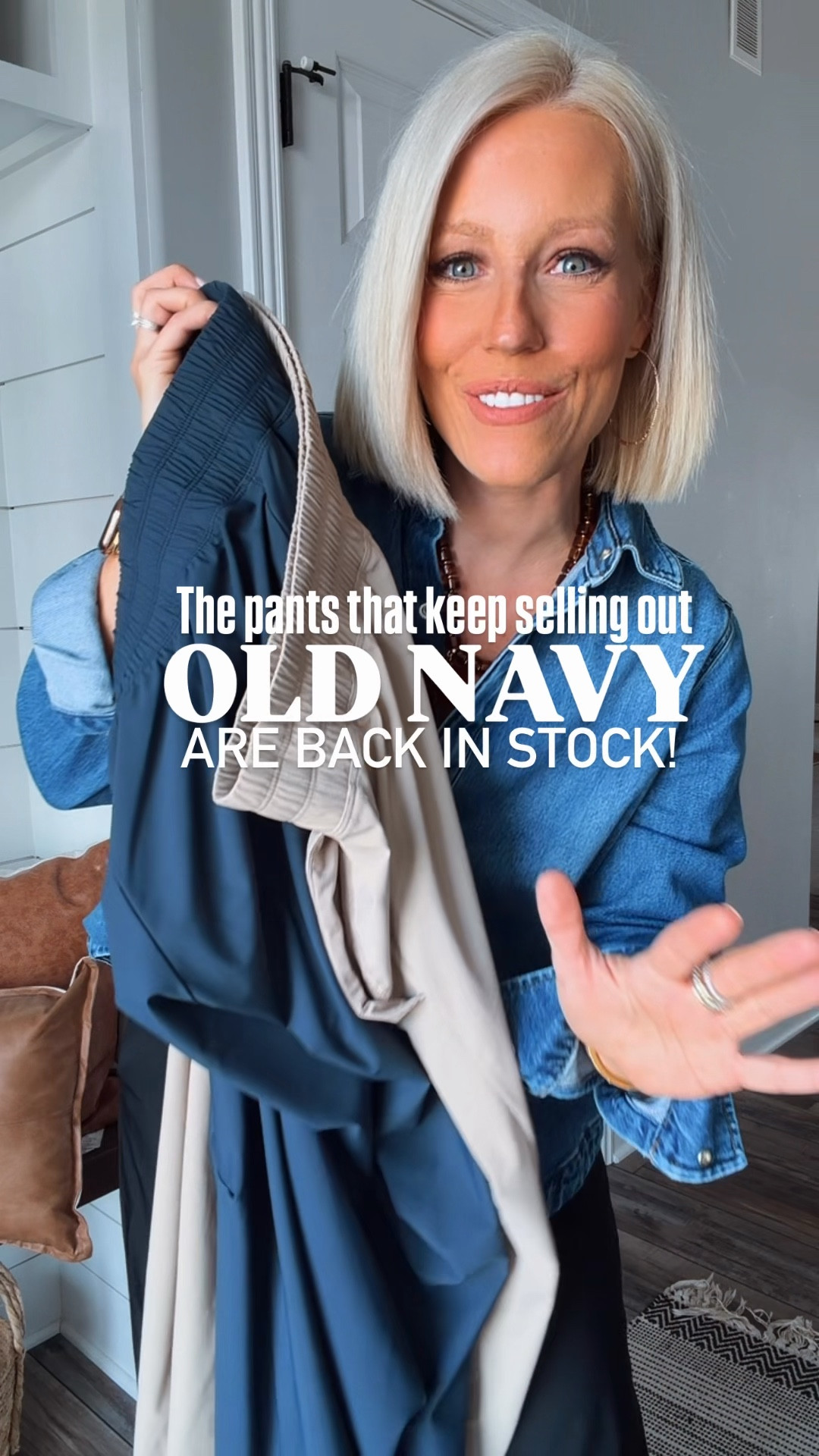 These pants are back!!!! There is a reason they have sold out multiple times and are a favorite around here!!!! 
⬇️⬇️⬇️
Pants size small (run big)
Pullover and denim top medium
Cardigan small

#LTKActive #LTKOver40 #LTKSaleAlert